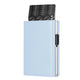VC302- Side Slider Mechanism, with/without Back Zipper Pocket, Magnetic Strip Closure Tri-fold Wallet