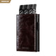 VC302P-Numbered Limited Edition, Genuine Leather,  RFID Blocking, Back Zipper Slot, Magnetic Strip Closure Tri-fold Wallet