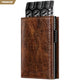 VC302P-Numbered Limited Edition, Genuine Leather,  RFID Blocking, Back Zipper Slot, Magnetic Strip Closure Tri-fold Wallet