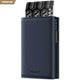 VC302P- Genuine Leather, Side Slider Mechanism, Back Zipper Slot, Magnetic Strip Closure Tri-fold Wallet