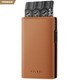 VC305P - Slim Leather Pop-Up Card Holder Wallet , RFID Blocking, Holds 11 Cards & Cash