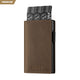 VC305P - Slim Leather Pop-Up Card Holder Wallet , RFID Blocking, Holds 11 Cards & Cash