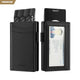 VC315P - Cartera minimalista de piel de primera calidad con ventana para identificación, bloqueo RFID, tarjetero desplegable y cierre magnético.