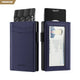 VC315P - Cartera minimalista de piel de primera calidad con ventana para identificación, bloqueo RFID, tarjetero desplegable y cierre magnético.