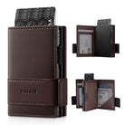 VC317-RFID Blocking Leather Bifold Wallet for Men with ID Window & Zipper Coin Pocket