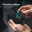 VC317 RFID Blocking Leather Bifold Wallet For Men, Id Window & Zipper Coin Pocket