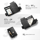 VC317 RFID Blocking Leather Bifold Wallet For Men, Id Window & Zipper Coin Pocket
