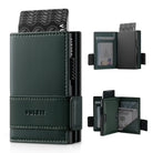VC317 RFID Blocking Leather Bifold Wallet For Men, Id Window & Zipper Coin Pocket