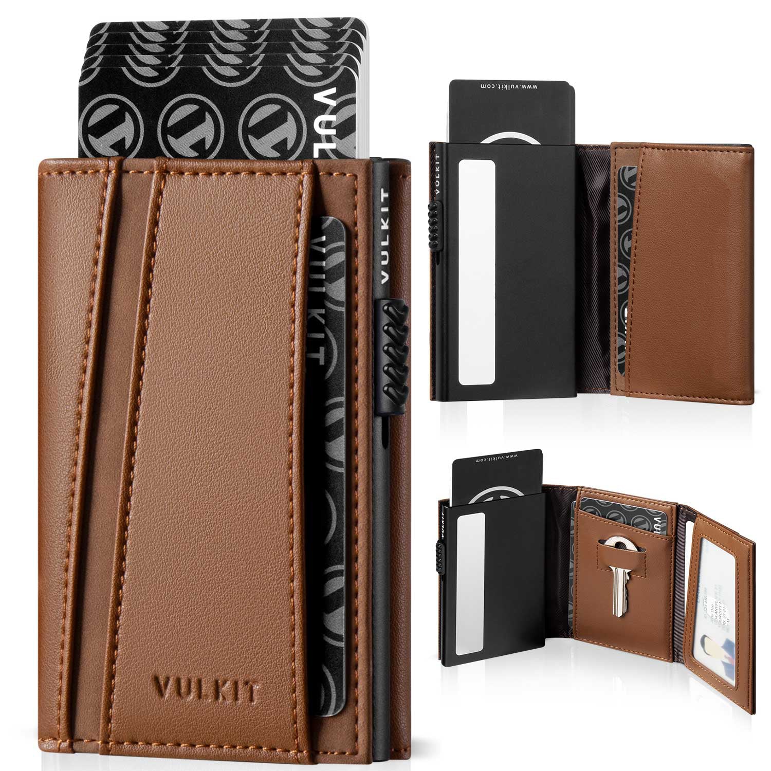 VC319-RFID Blocking Minimalsit Mens Wallet Pop Up with Coin