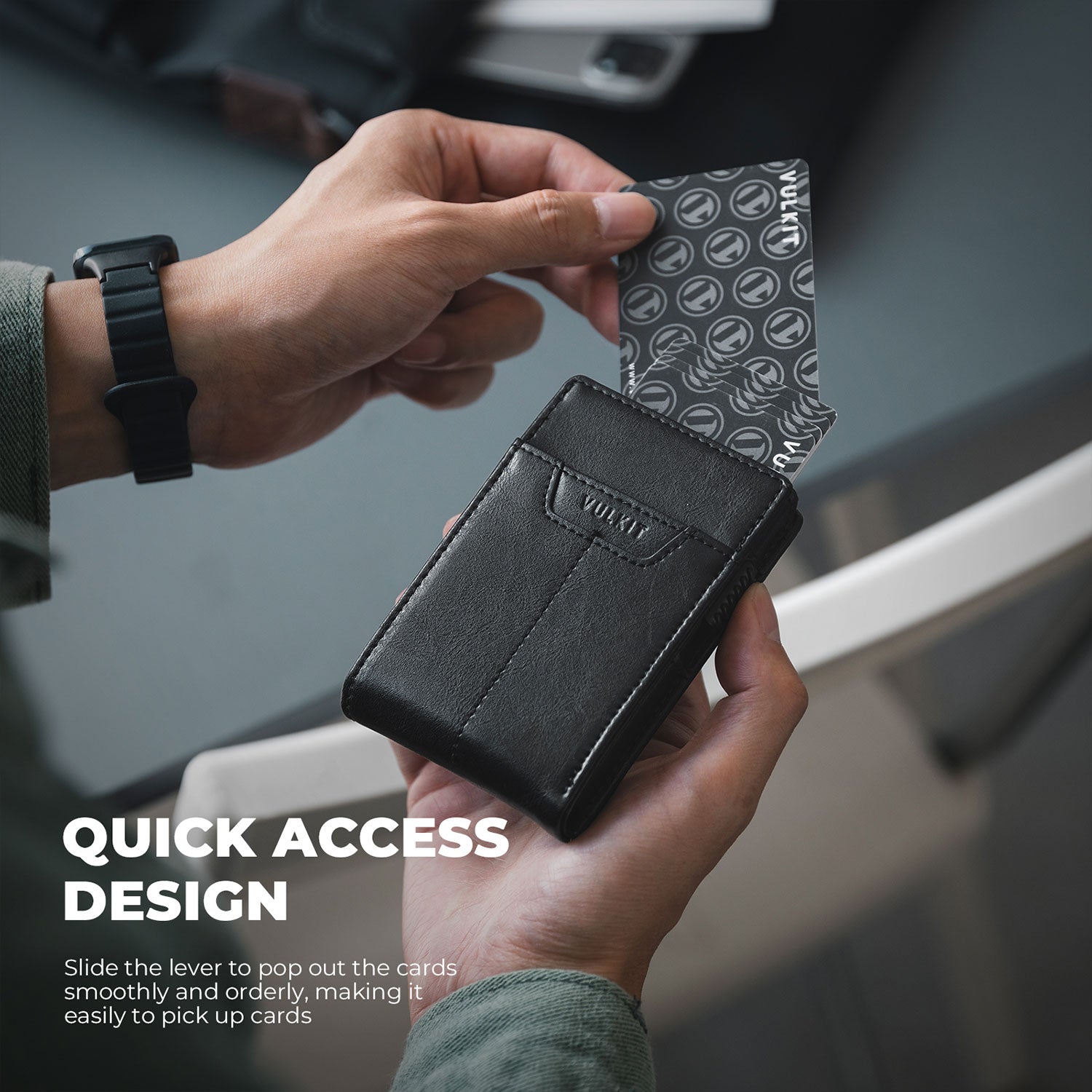 VC321-RFID Blocking Magnetic Bifold Wallet with Quick Access – VULKIT