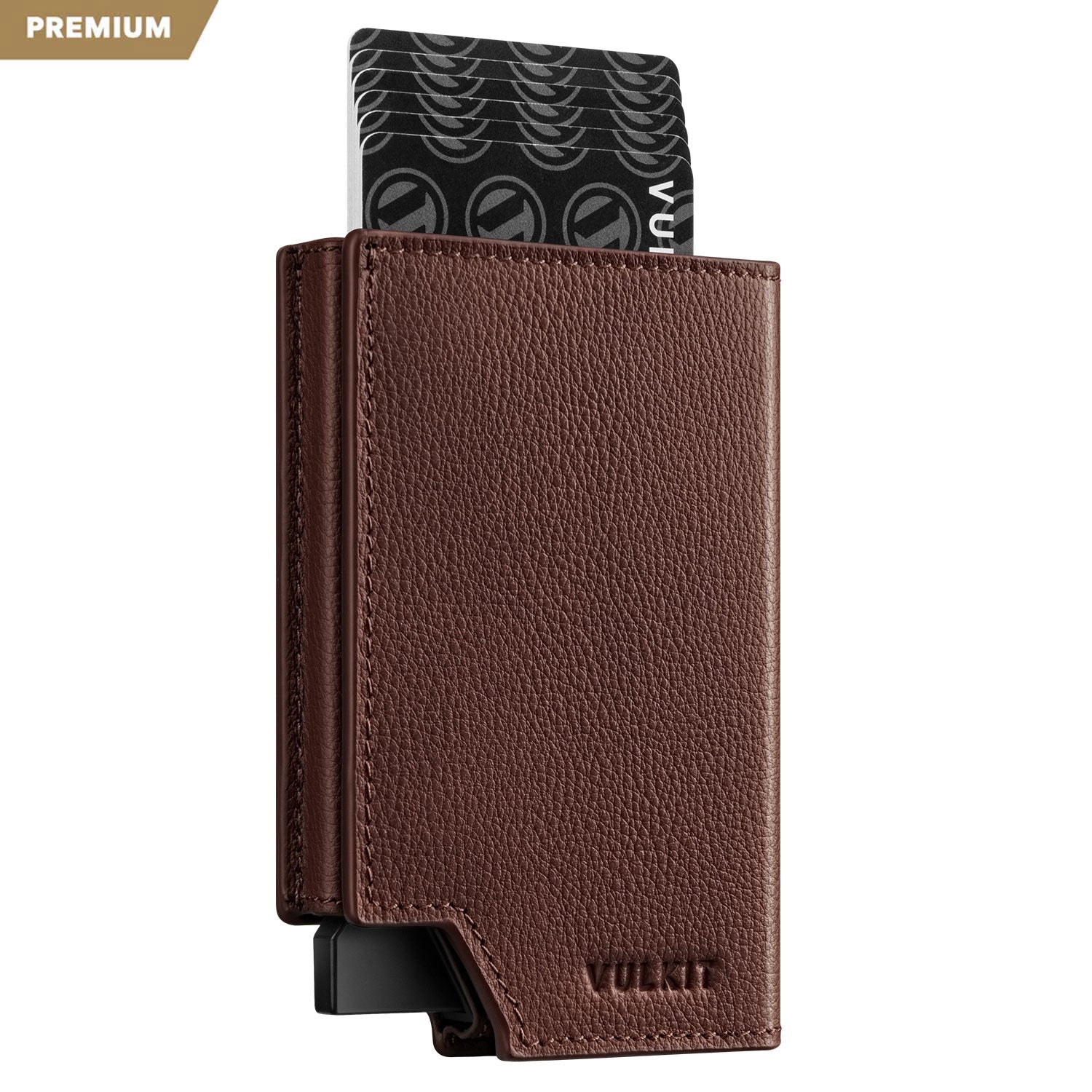 VC402P- New Patented Genuine Leather RFID Pop-Up Wallet – VULKIT