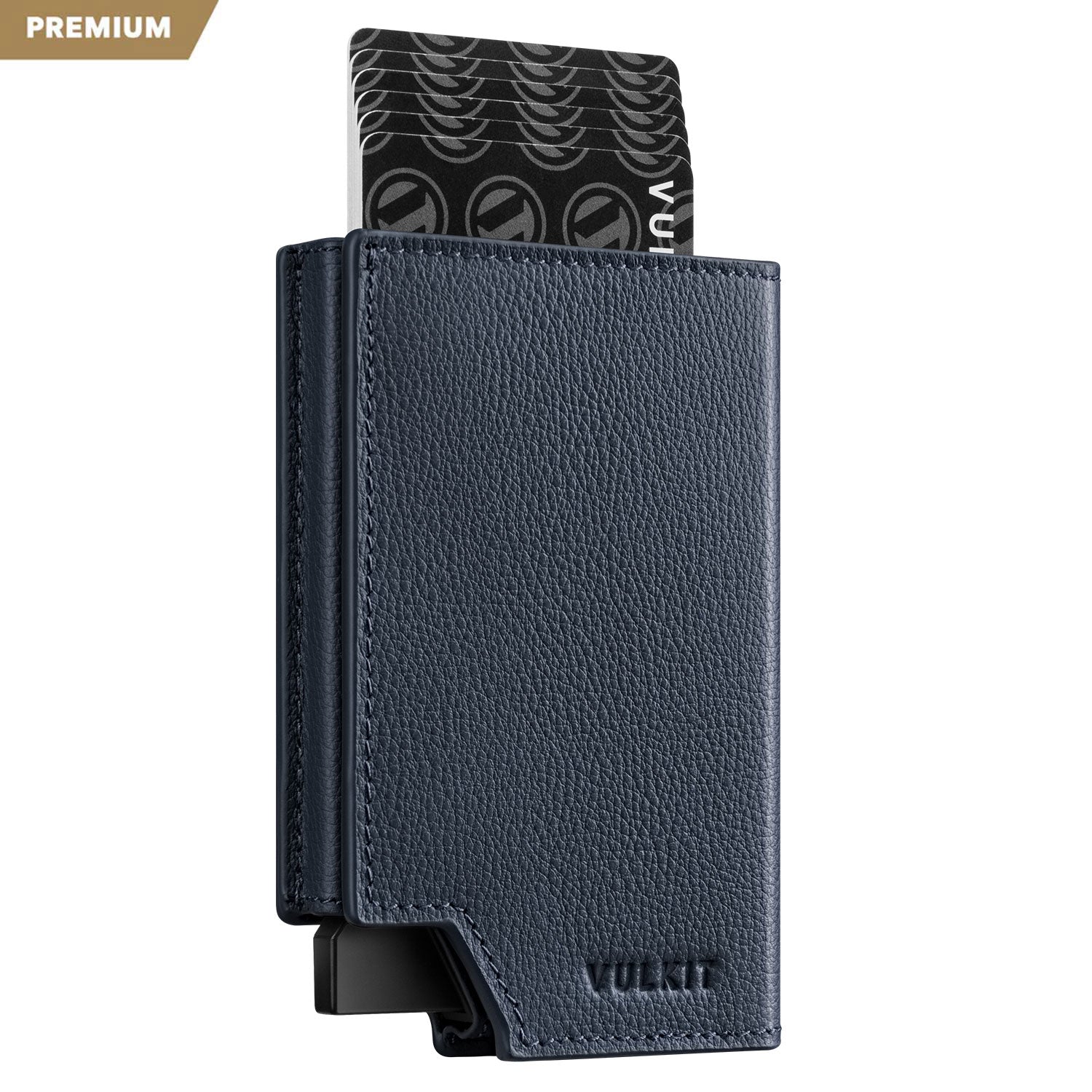 VC402P- New Patented Genuine Leather RFID Pop-Up Wallet – VULKIT