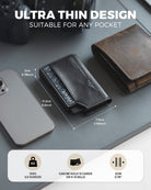 VC415-Waterproof Leather Wallet With Quick Access And Secure Storage