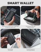 VC415-Waterproof Leather Wallet With Quick Access And Secure Storage