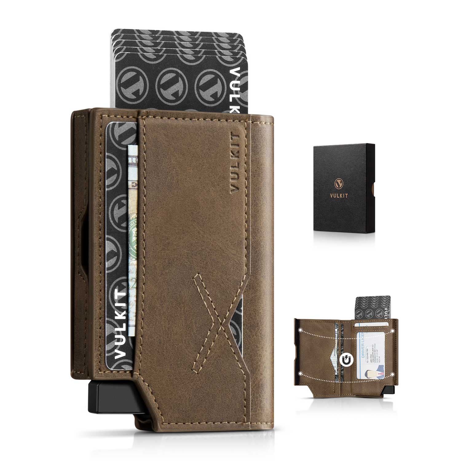 VC415-Waterproof Leather Wallet With Quick Access And Secure Storage