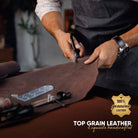 VMC103P - Genuine Leather  Magnetic Money Clip, Minimalist Design, Holds Up to 20 Cash