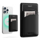 VPA117-Slim Magnetic Leather Phone Card Holder RFID Blocking for Smartphone