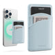 VPA117-Slim Magnetic Leather Phone Card Holder RFID Blocking for Smartphone