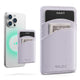 VPA117-Slim Magnetic Leather Phone Card Holder RFID Blocking for Smartphone
