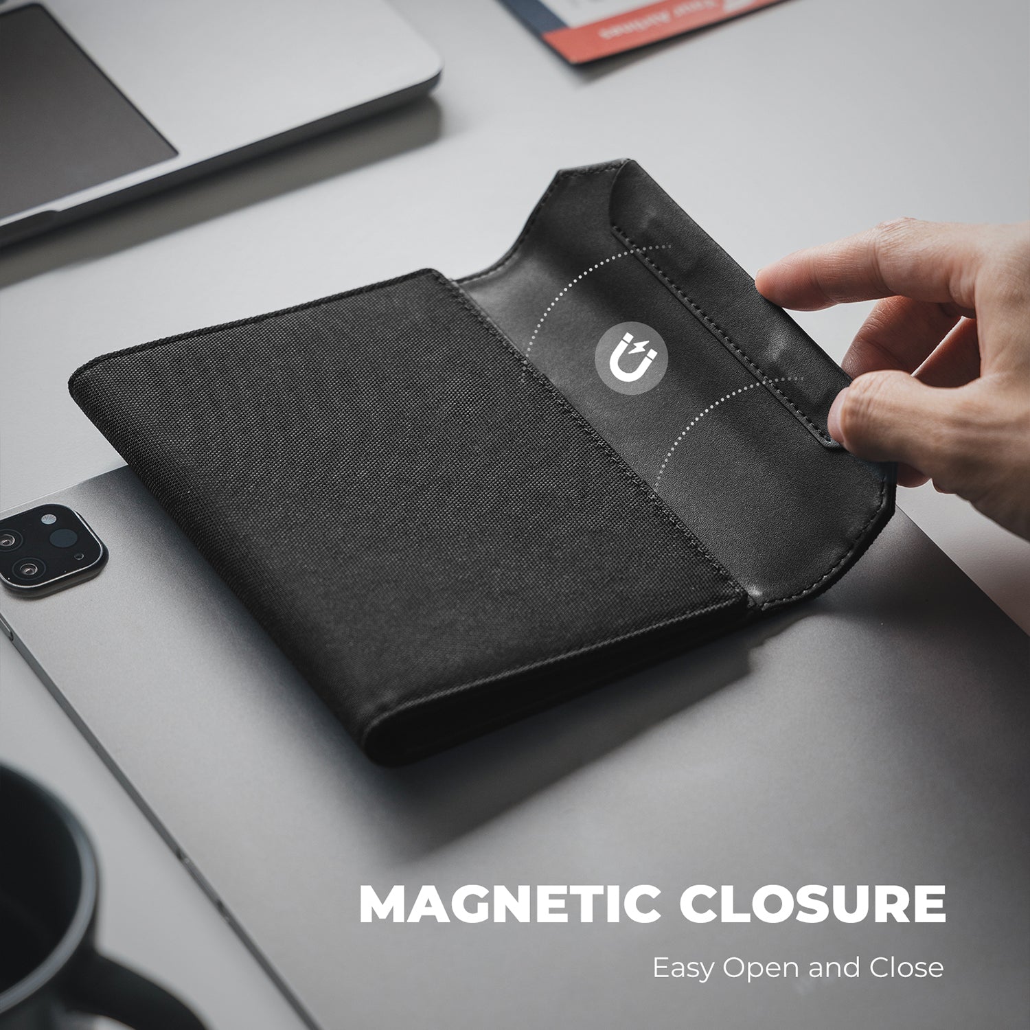 VPW104 - RFID Blocking Passport Card Holder with Magnetic Closure