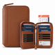 VPW107 - Porta pasaportes familiar con bloqueo RFID para 4-8 pasaportes, cartera de viaje con cremallera y organizador de documentos