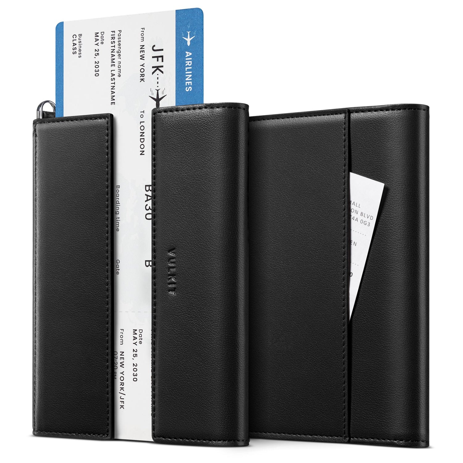 VPW115-RFID-Blocking Multi-Functional Travel Passport Organizer