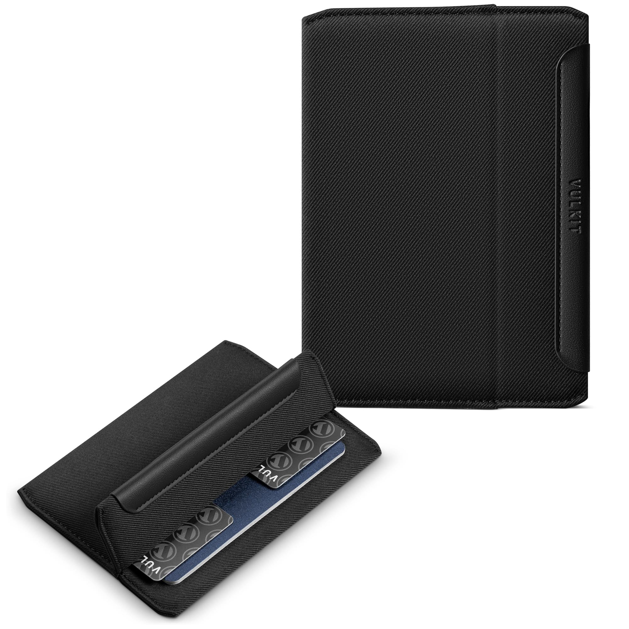 VPW121-Ultra‑Slim Woven Fabric Card Holder with Multi‑Slot Storage
