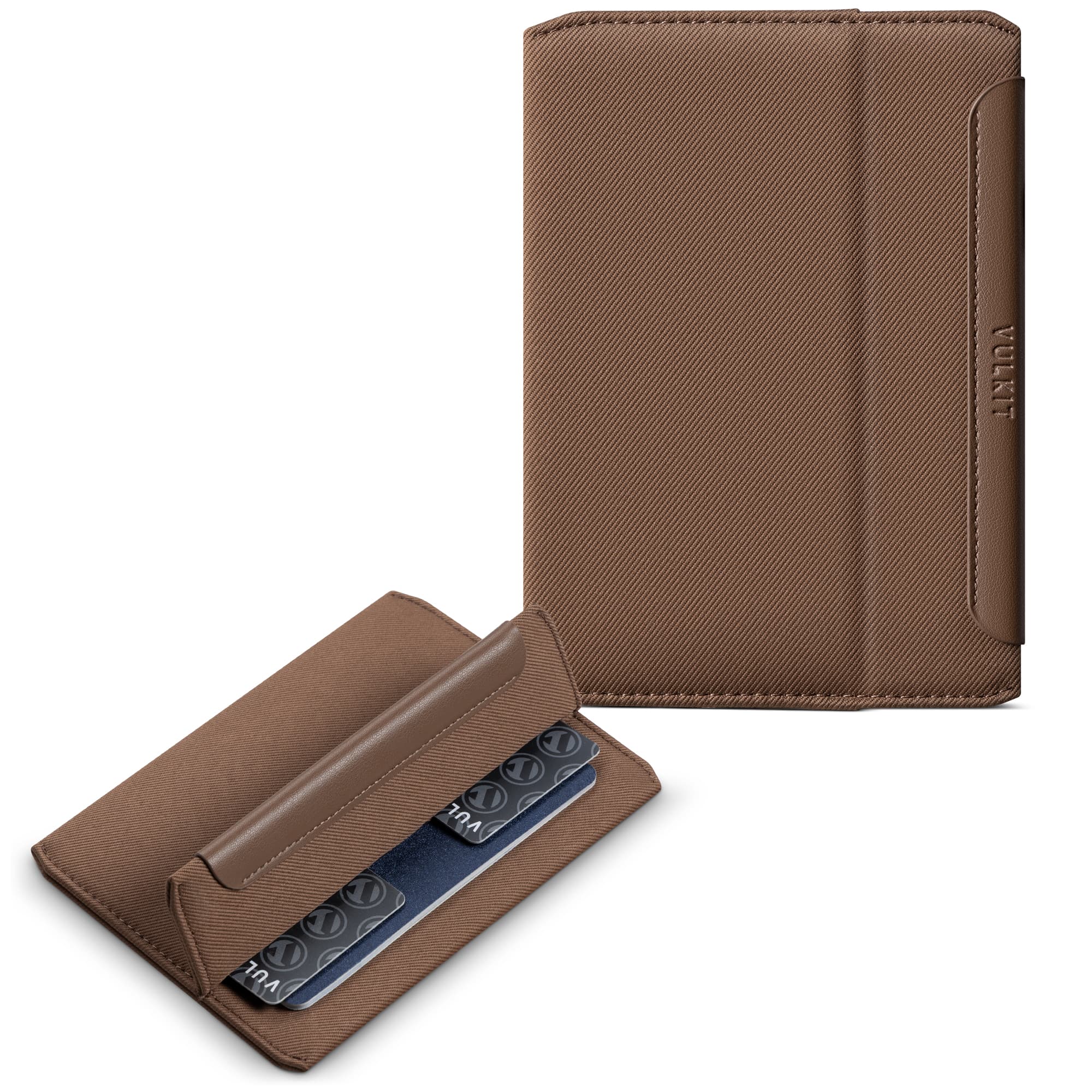 VPW121-Ultra‑Slim Woven Fabric Card Holder with Multi‑Slot Storage
