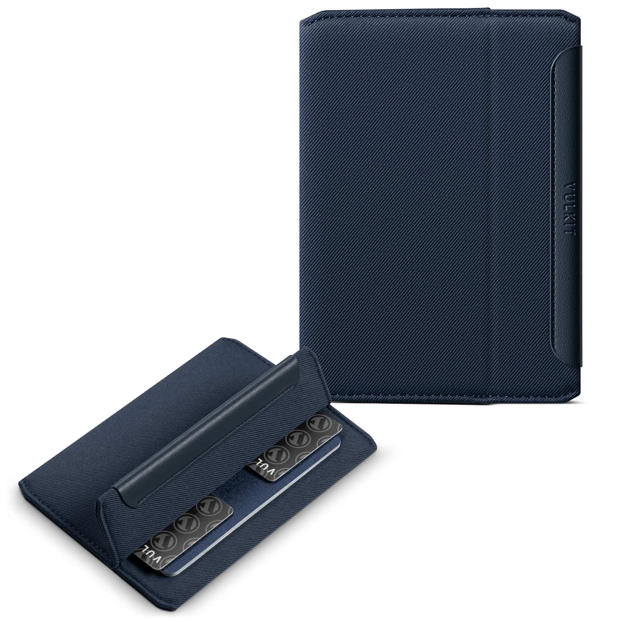 VPW121-Ultra‑Slim Woven Fabric Card Holder with Multi‑Slot Storage