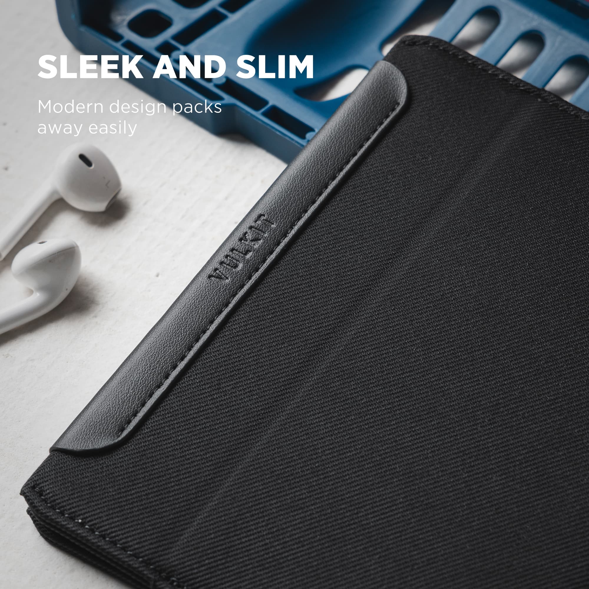 VPW121-Ultra‑Slim Woven Fabric Card Holder with Multi‑Slot Storage