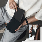 VPW121-Ultra‑Slim Woven Fabric Card Holder with Multi‑Slot Storage