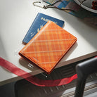 VPW123 - RFID Blocking Plaid Passport Holder