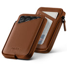 VW113 - Slim RFID Blocking Leather Card Holder Wallet, Holds 10+ Cards & Folded Cash