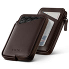 VW113 - Slim RFID Blocking Leather Card Holder Wallet, Holds 10+ Cards & Folded Cash
