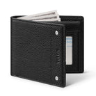 VW119P - Ultra-thin RFID Blocking Genuine Leather Bi-fold Wallet