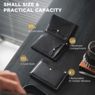 VW134 - Slim RFID Blocking Leather Card Holder with Magnetic Closure