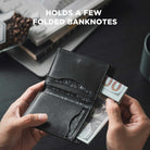 VW134 - Slim RFID Blocking Leather Card Holder with Magnetic Closure