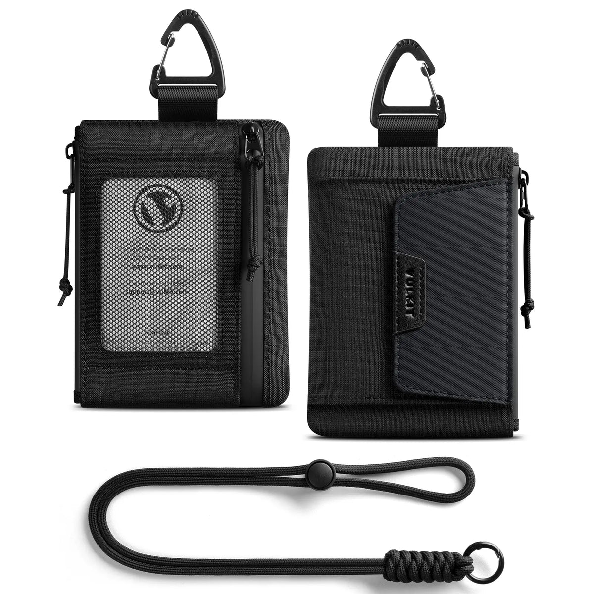 VW148 - RFID Blocking Lanyard Wallet with ID Window & Magnetic Pocket ...