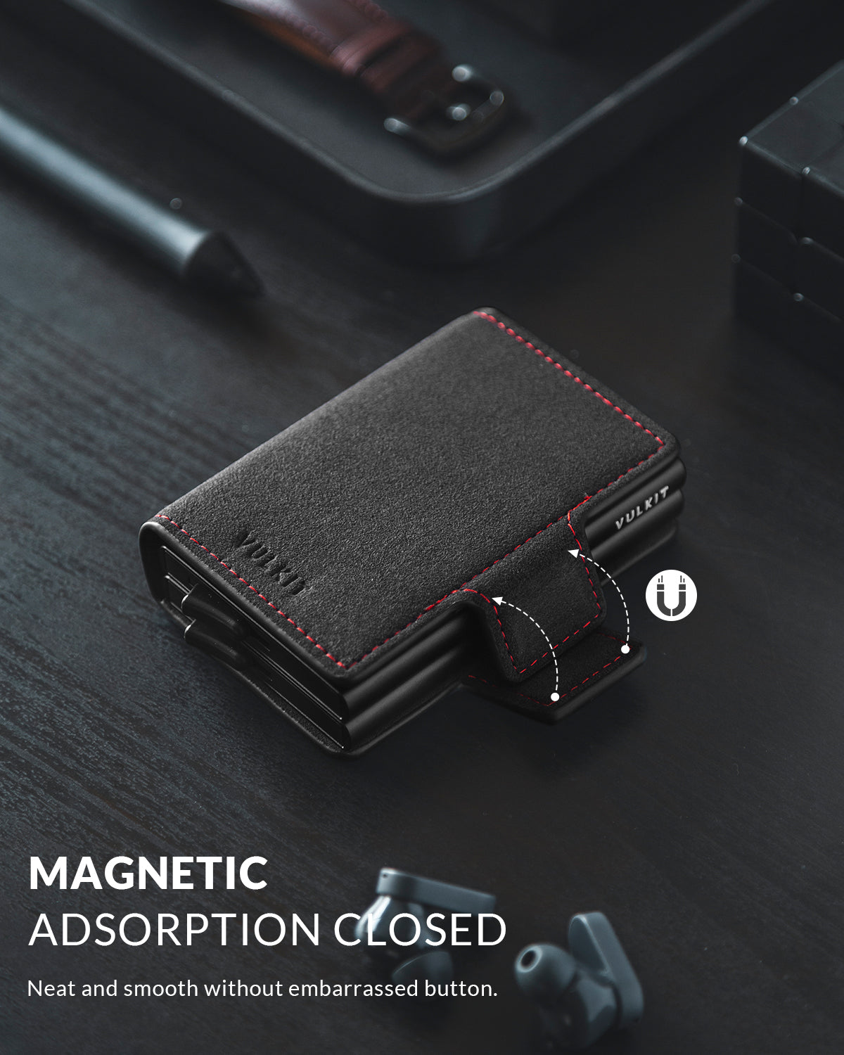 VC200d- Alcantara Leather, Double Aluminum Card Holders For more
