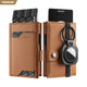 VC311P- Genuine Leather, Banknote Compartment & ID Window Pop-Up Wallet with Removable AirTag Holder (NOT include the AirTag)