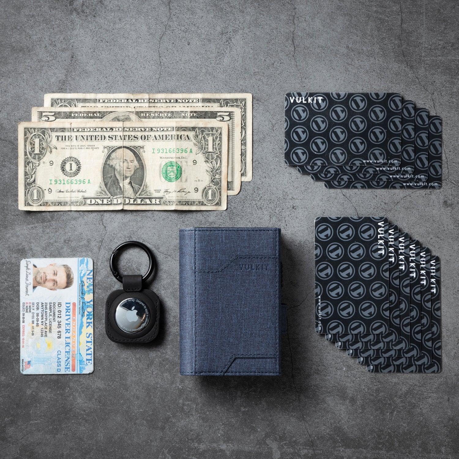VC311- Banknote Compartment & ID Window Pop-Up Wallet with Removable A ...