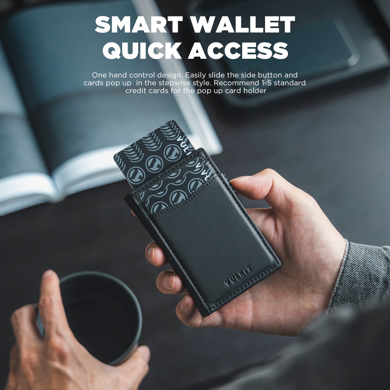 VC315- Men's Wallet with ID Window RFID Blocking Magnetic Closure