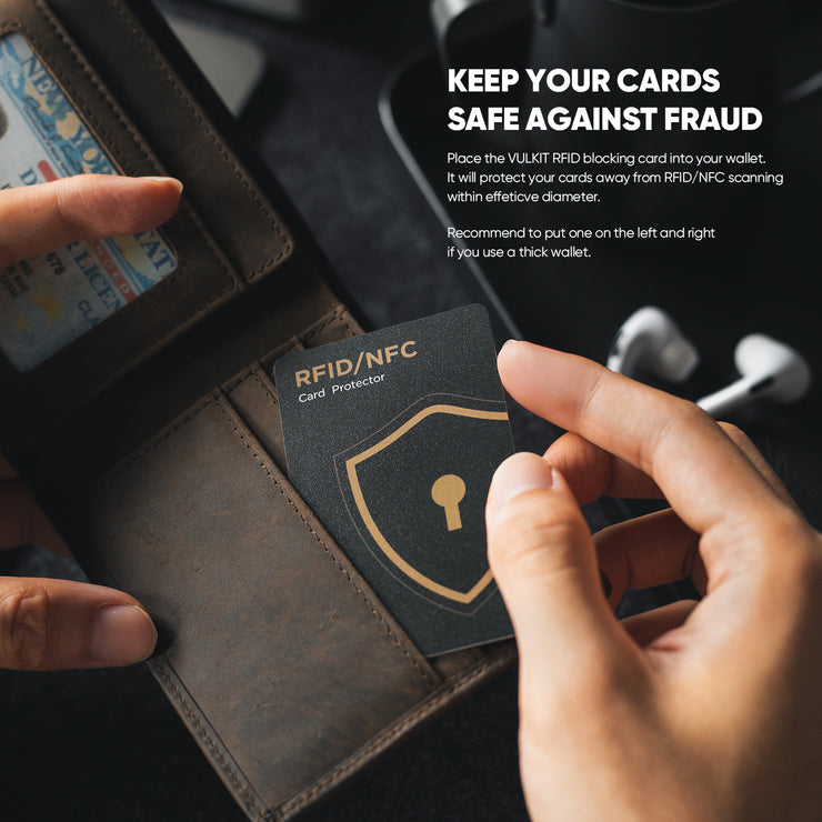 Card Shield - RFID Mini Wallet Shark Skin