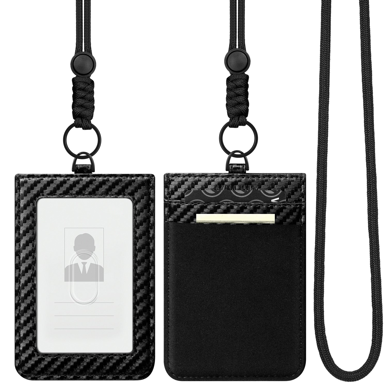 VBH100- ID Vertical Leather Badge Holder