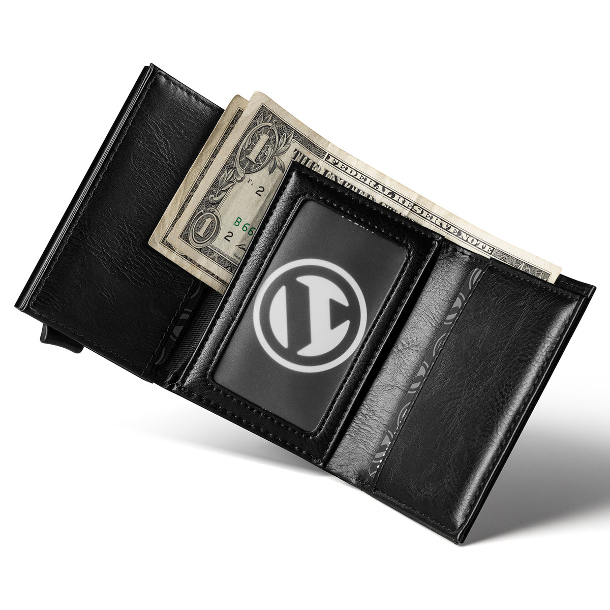 VC203 - Slim Pop-Up RFID Wallet with Magnetic Closure