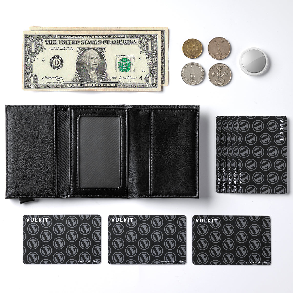 VC203 - Slim Pop-Up RFID Wallet with Magnetic Closure