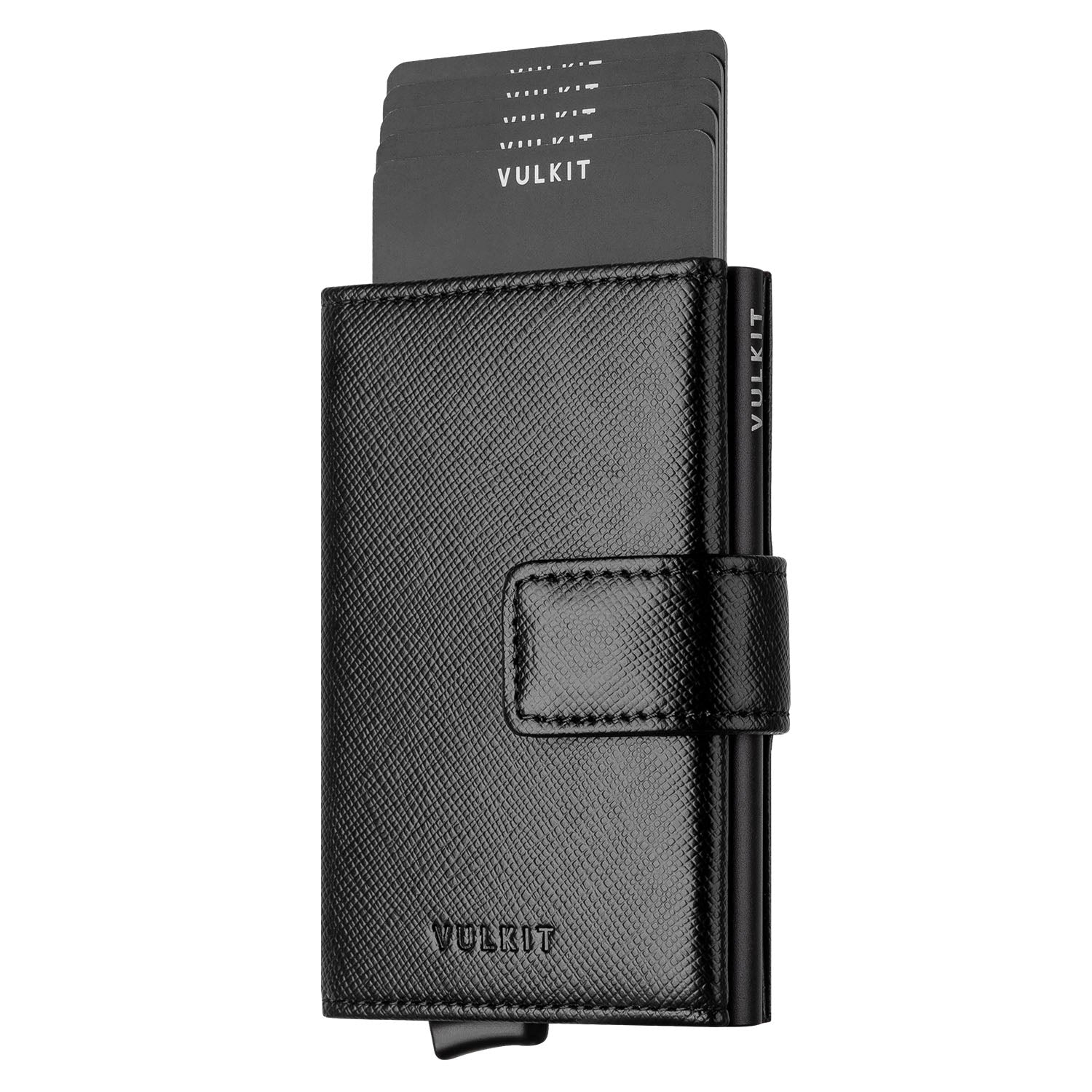 Portacarte RFID VULKIT - Portafoglio Slim Con Doppia Finestra ID E Sblocco Automatico - Foto 1