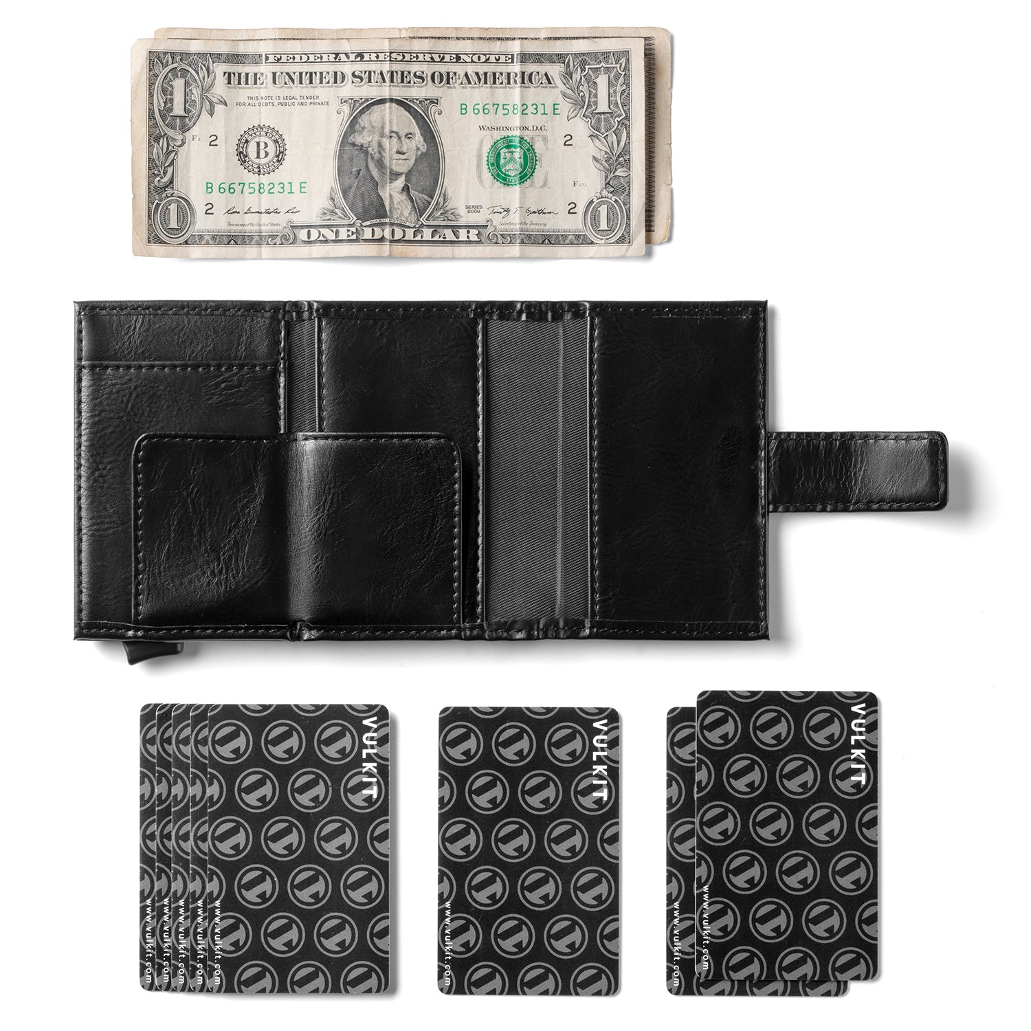 Bi-Fold Wallet w/ Magnet Closure – Shapland Bags