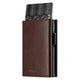 VC302- Side Slider Mechanism, with/without Back Zipper Pocket, Magnetic Strip Closure Tri-fold Wallet