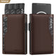 VC314P- Genuine Leather Slim Pop-up Wallet with Double ID Windows for Men, Holds Up to 12 Cards